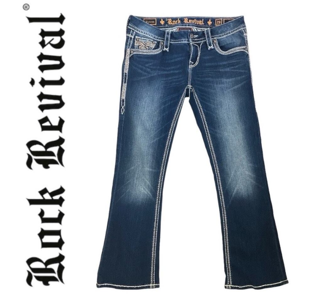 Rock Revival Vaness Boot Cut Jeans Size 28